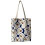 2022 New Arrival Women Fashion Cute Cartoon Printed Canvas Shoulder Shopping Tote Bag