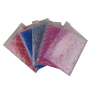 Popular wholesale custom logo printing reusable PVC heart bubble zip protective packaging bubble bag