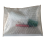 Popular wholesale custom logo printing reusable PVC heart bubble zip protective packaging bubble bag