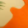 Die-cut Shape Orange Color Non woven Vest Shopping Bag  Non-woven T- shirt bag with Customer Logo Printed