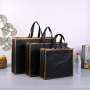 Low MOQ ready to ship fashion eco friendly reusable lamination PP non woven shopping tote carry bag