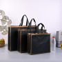 Low MOQ ready to ship fashion eco friendly reusable lamination PP non woven shopping tote carry bag