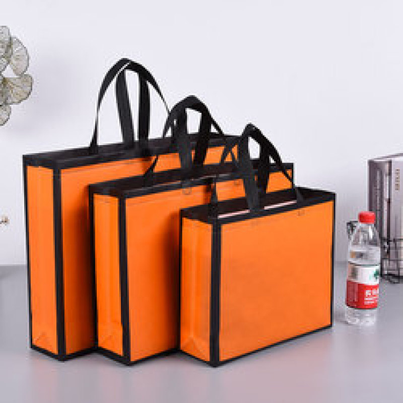 Low MOQ ready to ship fashion eco friendly reusable lamination PP non woven shopping tote carry bag