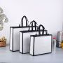 Low MOQ ready to ship fashion eco friendly reusable lamination PP non woven shopping tote carry bag