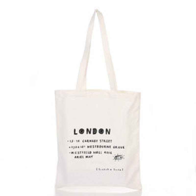Promotional Custom Logo Printed Reusable Organic Cotton Canvas Shopping Tote Bags