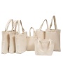 Wholesale promotional eco friendly reusable plain cotton canvas tote shopping bags with custom printed logo