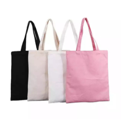 Wholesale promotional eco friendly reusable plain cotton canvas tote shopping bags with custom printed logo