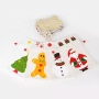 Factory wholesale christmas pouch small organic cotton drawstring gift bag with custom printed logo