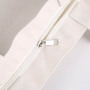 2022 New Custom Design Natural Color Cotton Canvas Tote Bag With Pocket And Zipper