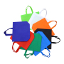 Stock biodegradable rpet recycled non woven custom shopping bags logo printed