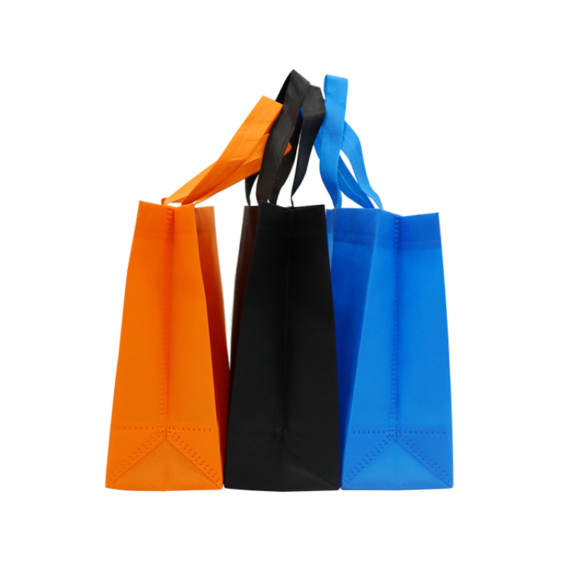 Stock biodegradable rpet recycled non woven custom shopping bags logo printed