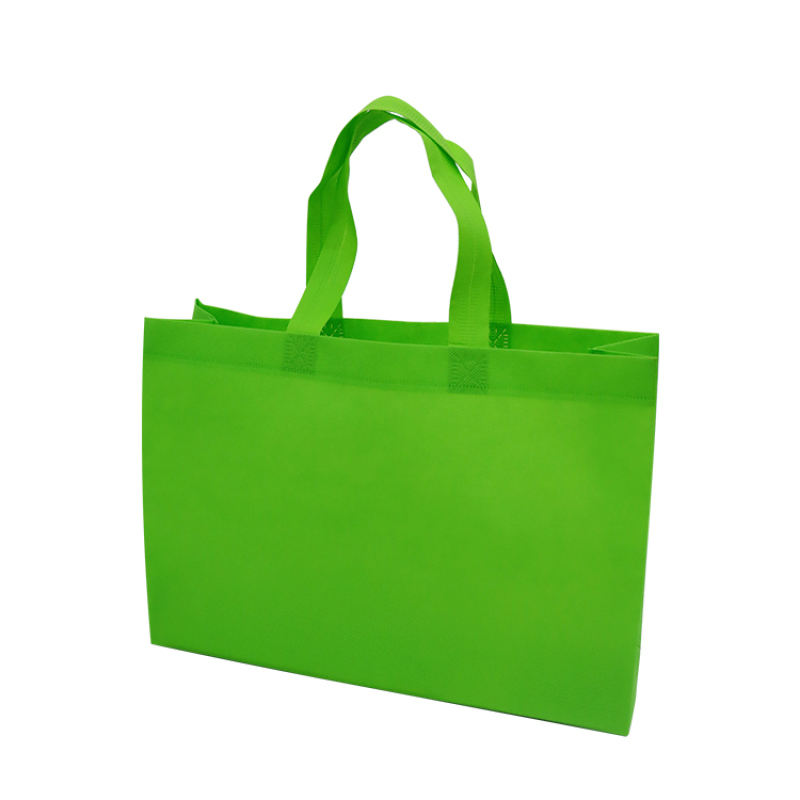 Stock biodegradable rpet recycled non woven custom shopping bags logo printed