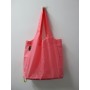 Customized  Expandable Folding Tote Bag Large  Capacity Reusable 190T Polyester Foldable Grocery Shopping Tote Bag
