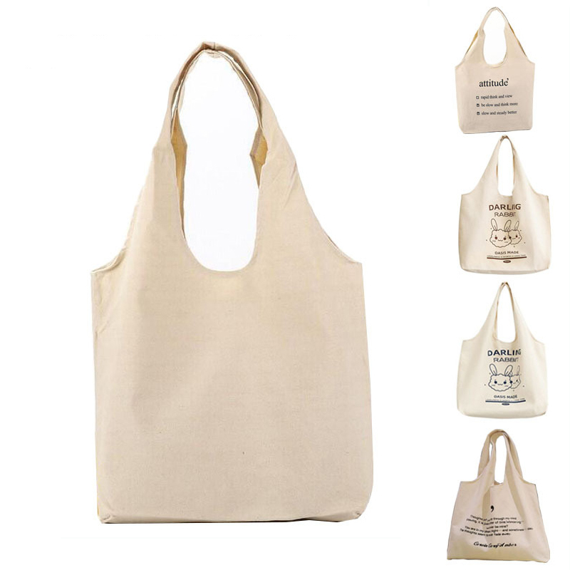 Wholesale 12oz large capacity canvas shoulder shopping tote bag with custom logo