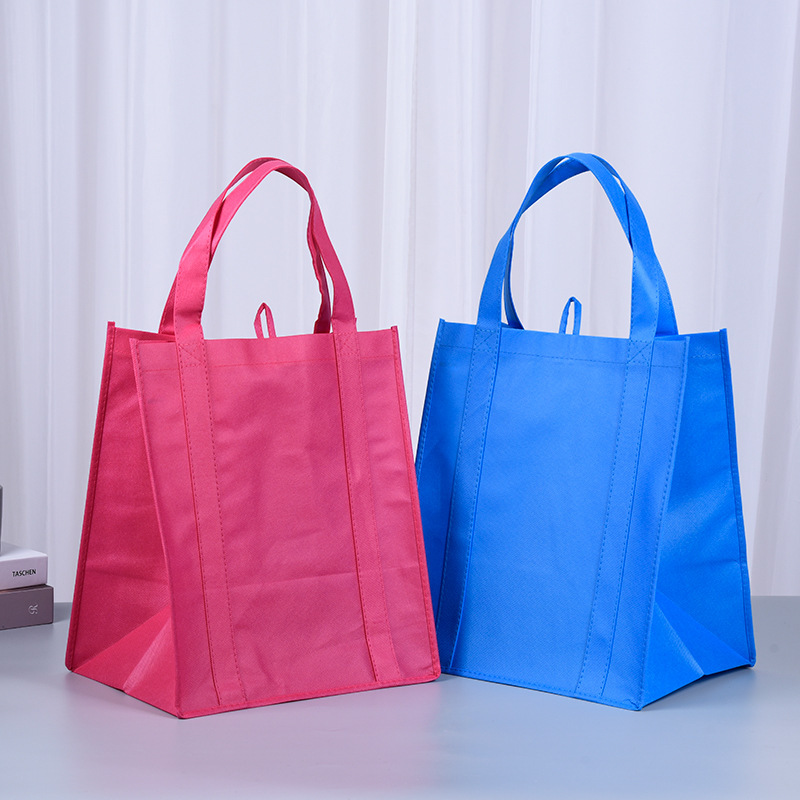 wholesale reusable printable portable pp non woven fabric shopping bag custom logo