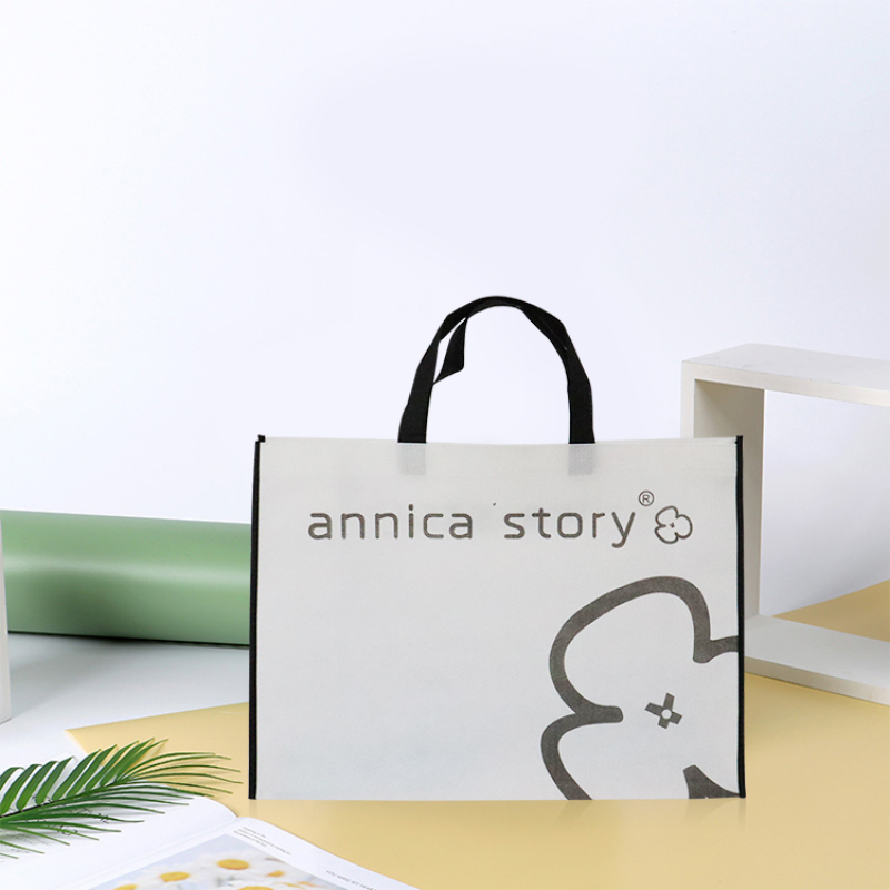 Wholesale Custom Reusable Promotional Laminated Non Woven Tote Shopping Bag with Custom Logo