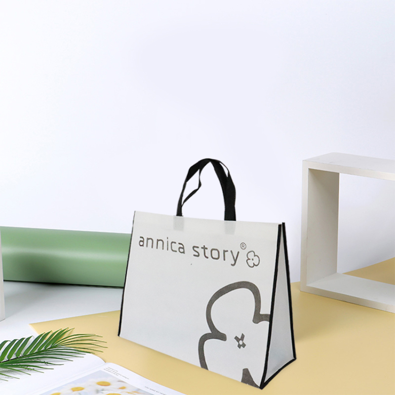 Wholesale Custom Reusable Promotional Laminated Non Woven Tote Shopping Bag with Custom Logo