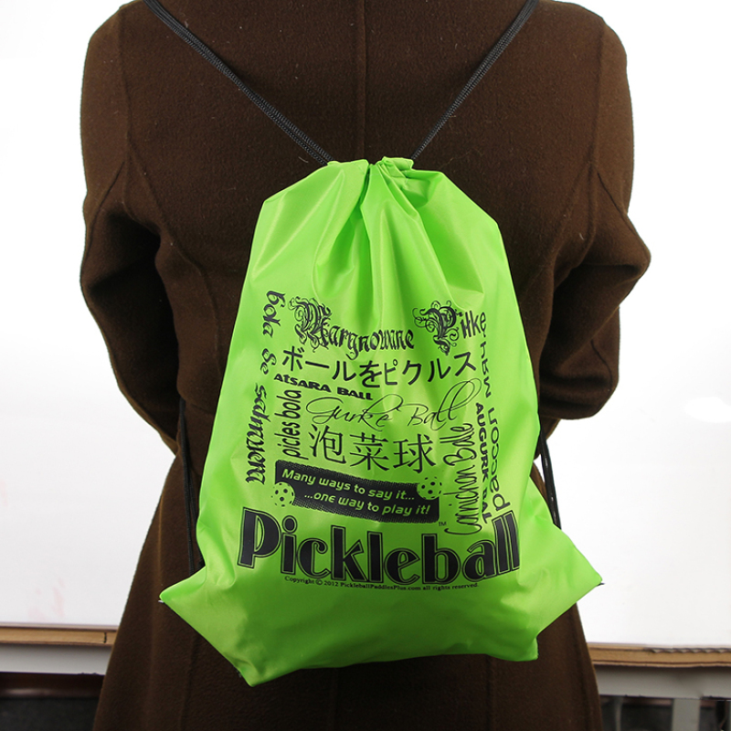 high quality promotional gym polyester custom logo drawstring backpack bags