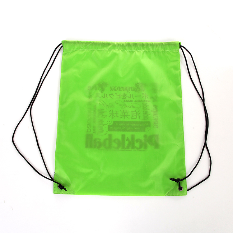 high quality promotional gym polyester custom logo drawstring backpack bags