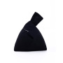 Fashion Women Knot Wrist Bag Custom logo Blank Plain Mini Canvas Cotton Tote Bag