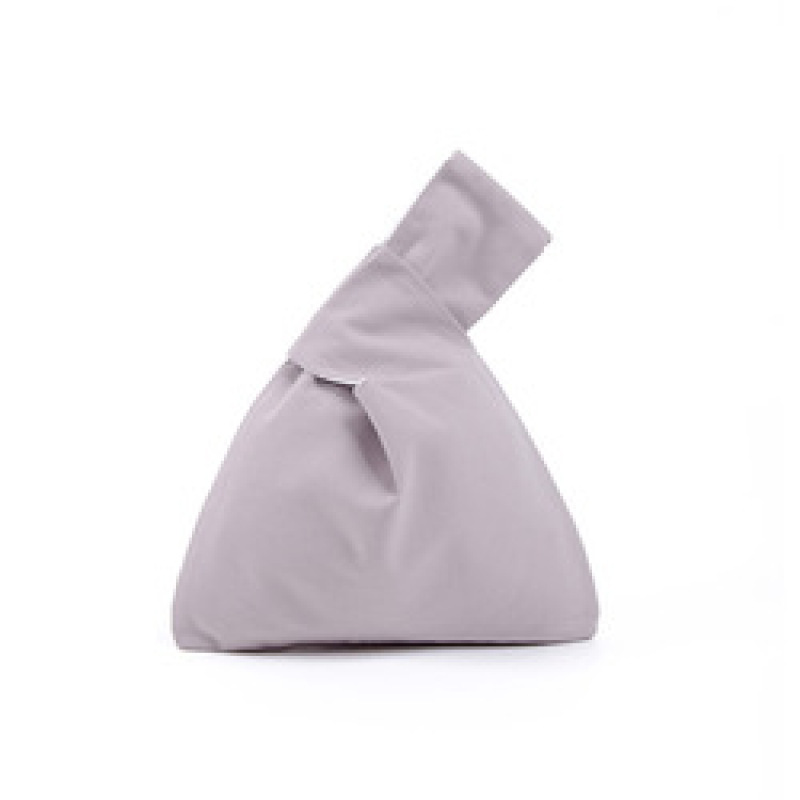 Fashion Women Knot Wrist Bag Custom logo Blank Plain Mini Canvas Cotton Tote Bag