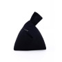 Fashion Women Knot Wrist Bag Custom logo Blank Plain Mini Canvas Cotton Tote Bag
