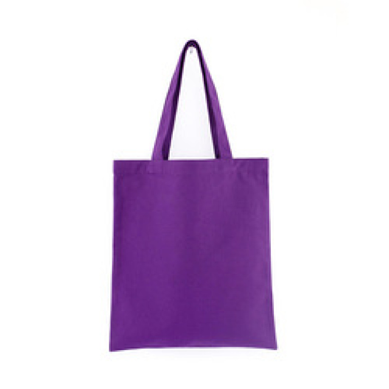 Stock Colorful 12oz Plain Recycled Custom 100% Cotton Canvas Tote Shopping Bag