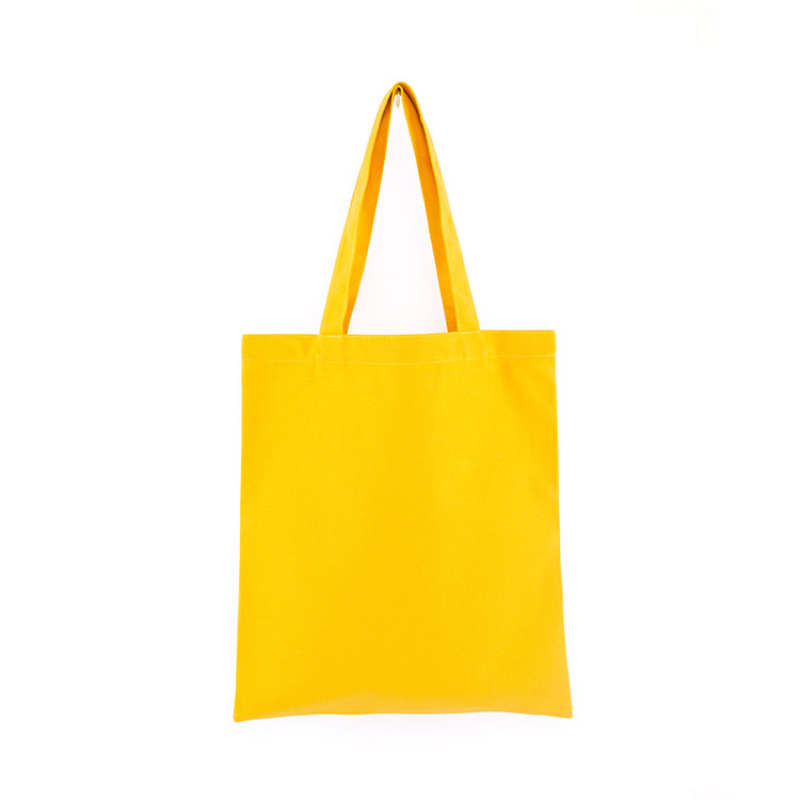 Stock Colorful 12oz Plain Recycled Custom 100% Cotton Canvas Tote Shopping Bag