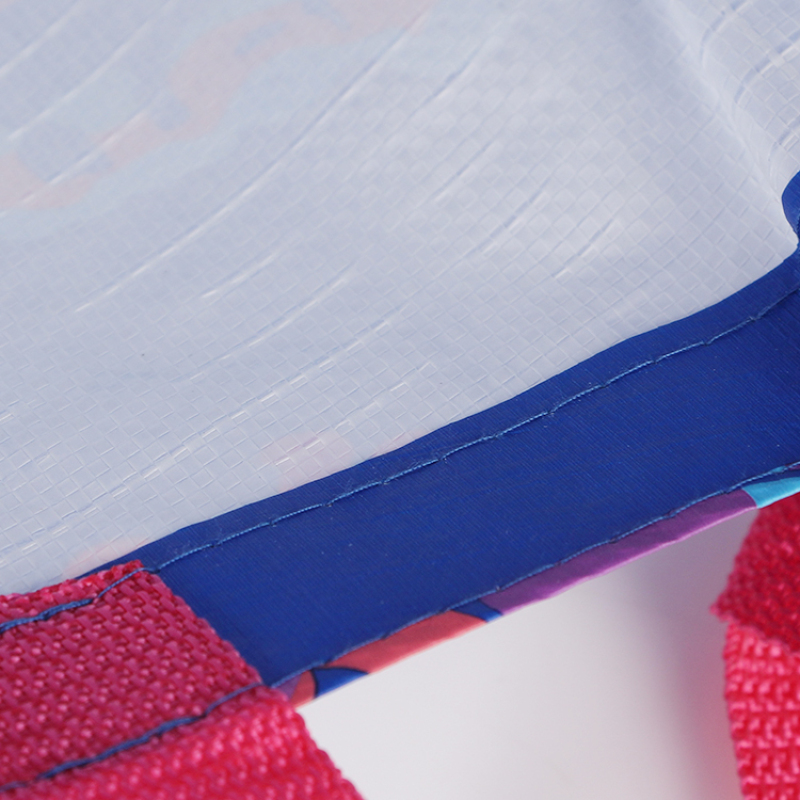 Promotional  Full Color Printing Waterproof Customized Pp Shopping Plastic Woven Bag Grocery Bag