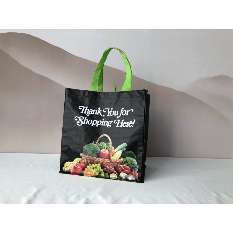 Low Moq Custom Polypropylene Fabric Grocery  Pp Non woven Shopping Tote Bag