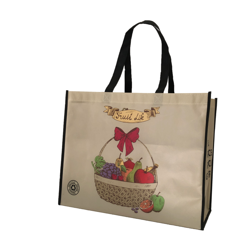 Low Moq Custom Polypropylene Fabric Grocery  Pp Non woven Shopping Tote Bag