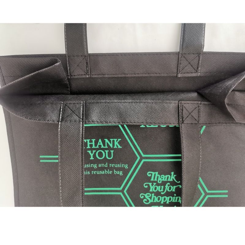 Low Moq Custom Polypropylene Fabric Grocery  Pp Non woven Shopping Tote Bag