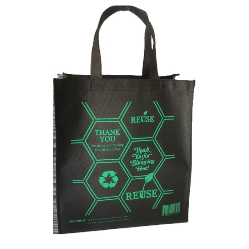 Low Moq Custom Polypropylene Fabric Grocery  Pp Non woven Shopping Tote Bag