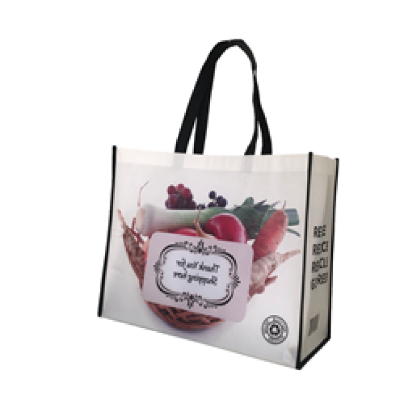 Low Moq Custom Polypropylene Fabric Grocery  Pp Non woven Shopping Tote Bag
