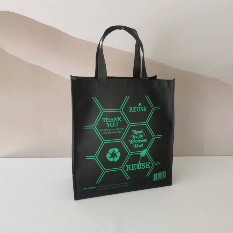Low Moq Custom Polypropylene Fabric Grocery  Pp Non woven Shopping Tote Bag