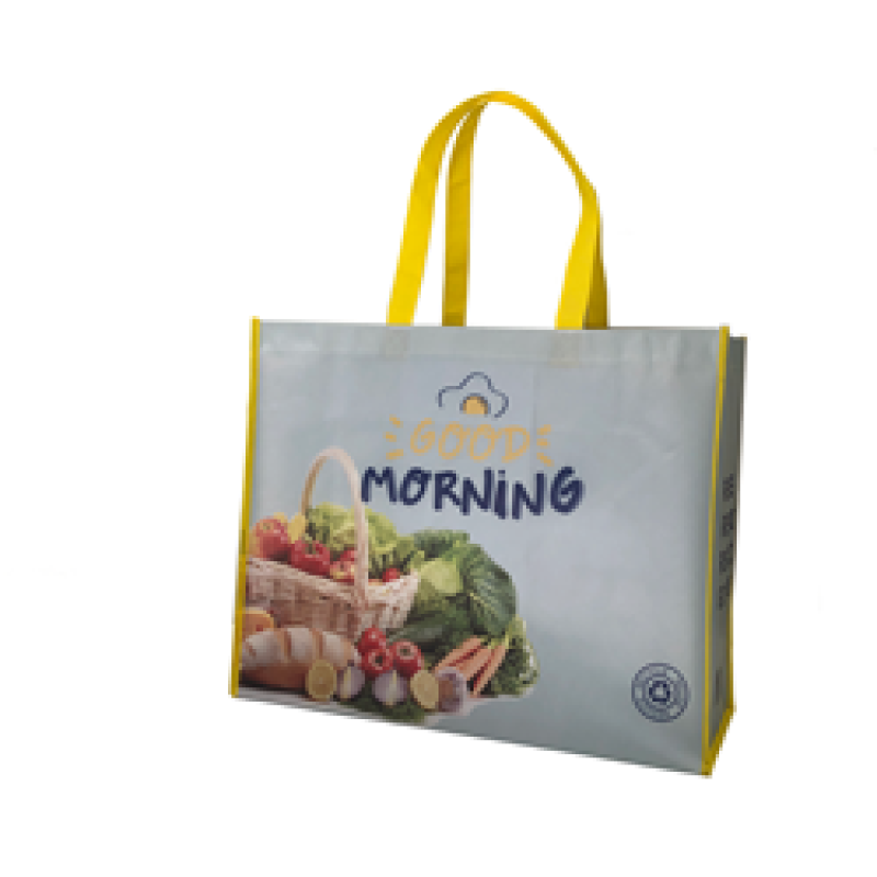 Low Moq Custom Polypropylene Fabric Grocery  Pp Non woven Shopping Tote Bag