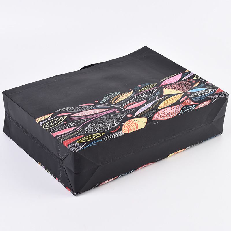 Eco friendly pp laminated non woven fabric shopping bag with custom logo printed