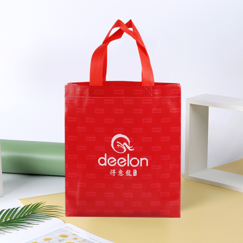 Promotional Waterproof Shopping Tote Bag Foldable Custom Logo Laminated PP Non Woven Bag