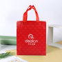 Promotional Waterproof Shopping Tote Bag Foldable Custom Logo Laminated PP Non Woven Bag