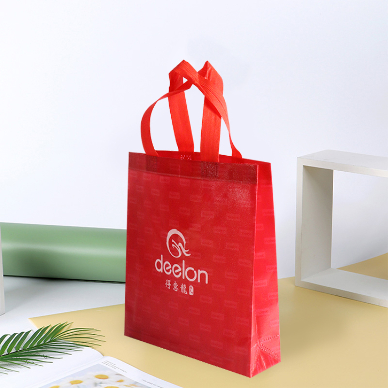 Promotional Waterproof Shopping Tote Bag Foldable Custom Logo Laminated PP Non Woven Bag
