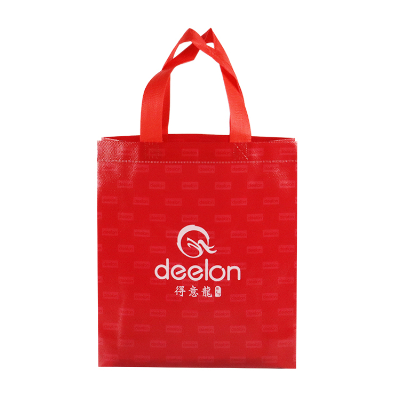 Promotional Waterproof Shopping Tote Bag Foldable Custom Logo Laminated PP Non Woven Bag