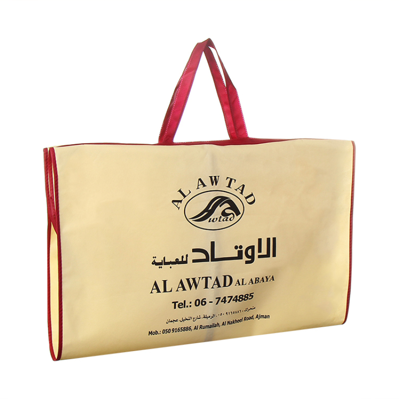 Large eco friendly foldable dustproof custom logo non woven suit garment cover bag