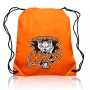 Advertising waterproof polyester nylon sport gym drawstring backpack bags with custom printed logo