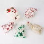 Factory wholesale custom logo christmas pouch small organic cotton drawstring gift bag