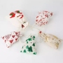 Factory wholesale custom logo christmas pouch small organic cotton drawstring gift bag