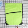 Wholesale portable waterproof custom logo bulk sports backpack 210D polyester drawstring bag with zipper