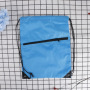 Wholesale portable waterproof custom logo bulk sports backpack 210D polyester drawstring bag with zipper