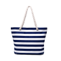 Direct manufacturer  cheap wholesale fashion custom digital printing 12oz   stripe canvas beach tote bag with rope handle