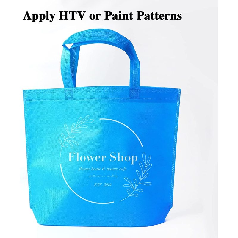 Promotion Non Woven  Reusable Grocery  Shopping Tote  Bags  with Handle, Kid Gift Bags for Birthday