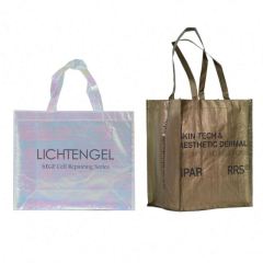 non woven laminated  rose gold tote bag